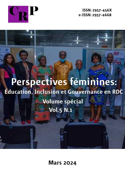 Kinshasa: Présentation des auteurs.es du volume special femmes,  Vol.5.N.1 de la revue Congo research papers, CRP.
